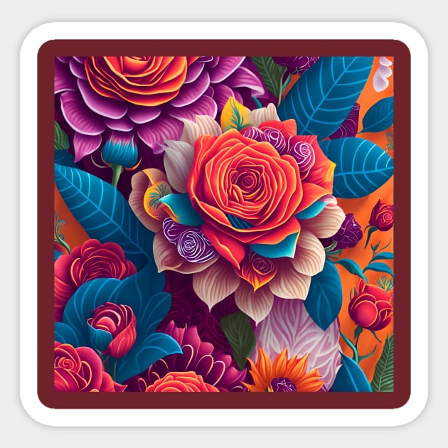 flowers  patterns blue purple coloration pigment hue tint colour tone light colorful Sticker by vabontchi